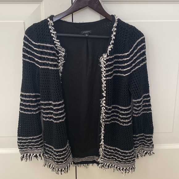 Black and white zip cardigan - Picture 3 of 3